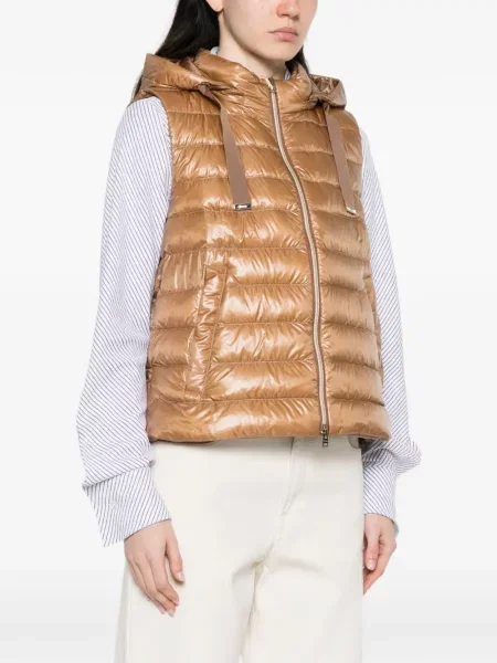 Kołnierzykowy kamizelka Herno brązowa