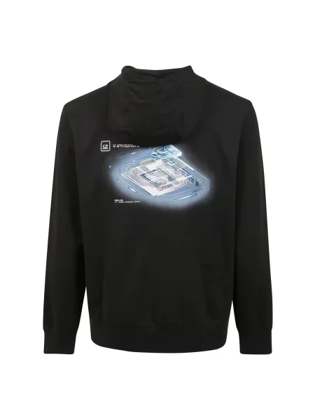 Bluza z kapturem C.p. Company z kapturem czarna