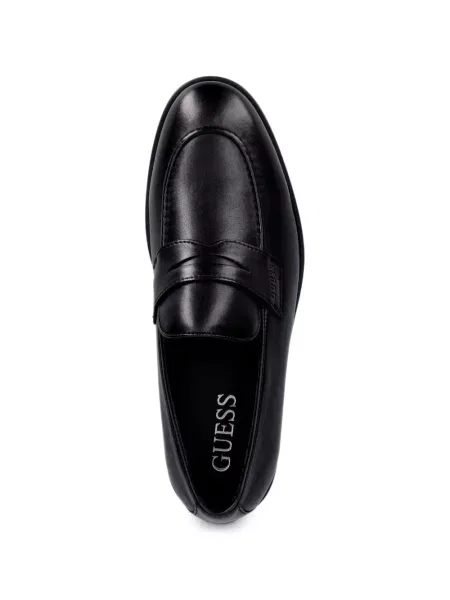 Pantofi loafer Guess cu autograf negru