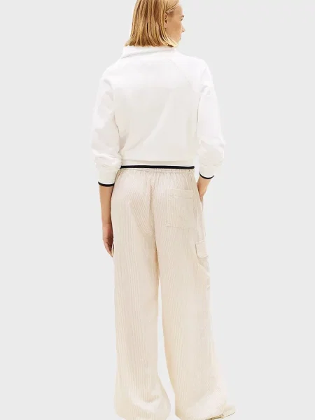 Льняные брюки карго Tommy Jeans с низкой посадкой в полоску