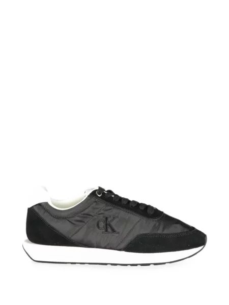 Sneakerși Calvin Klein din piele de căprioară negru
