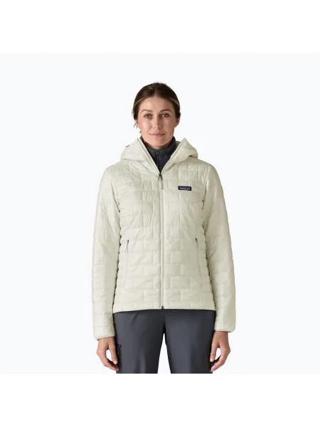 Geacă de puf pentru femei Patagonia Nano Puff Hoody birch white alb
