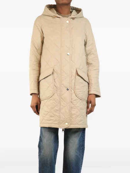 Geacă parka Divine Cashmere din cașmir cu glugă