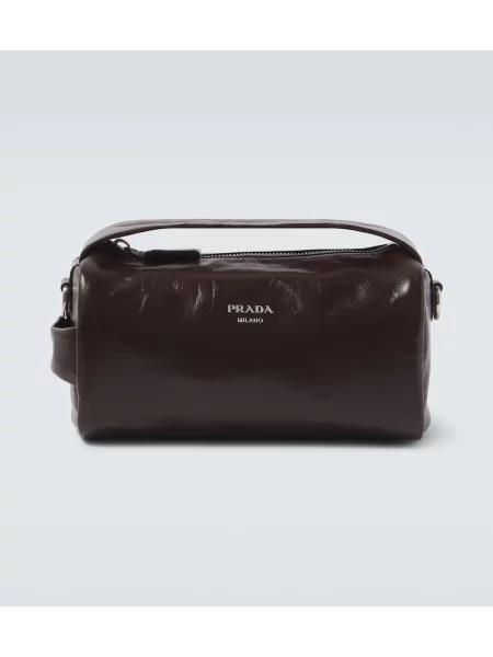 Geantă Prada din piele maro