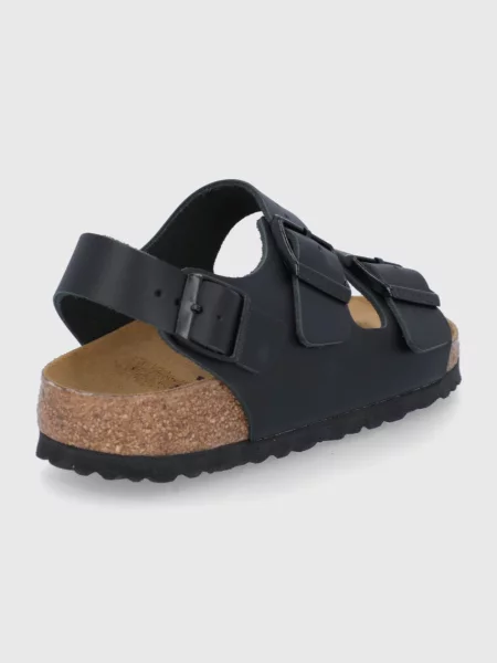 Kožené sandály Birkenstock Milano černá