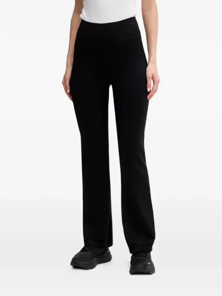 Pantaloni Dkny evazate cu autograf negru