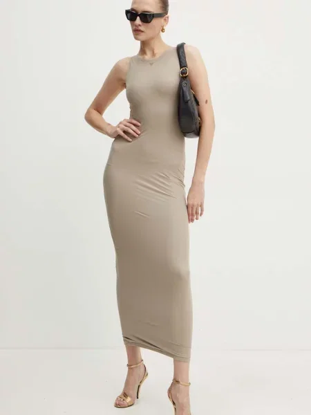 Guess sukienka KIM beżowa