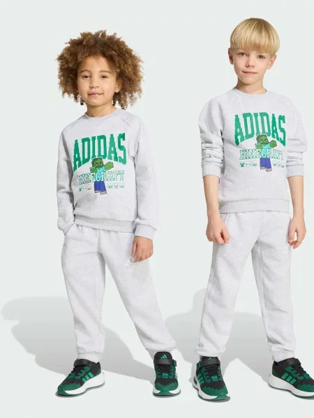 Дитячий Спортивний костюм adidas комбінований верх сірий