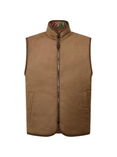Reversibil vestă Etro de lână verde