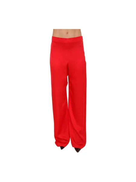 Satynowe spodnie Blugirl czerwone