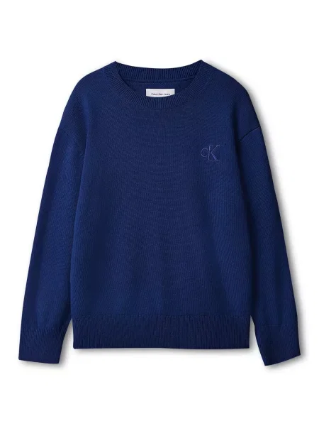 Calvin Klein Jeans Pulover închis albastru