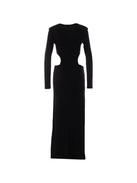 Rochie maxi Eleh cu volane negru