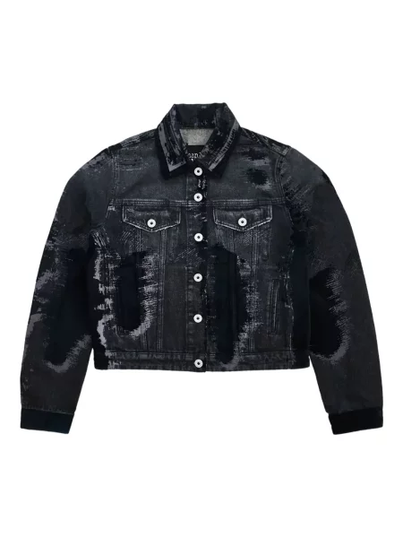 Geacă de blugi Jean Paul Gaultier cu imagine negru