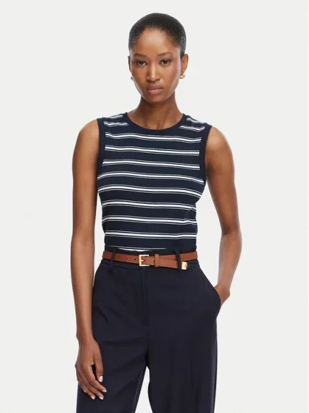 Tommy Hilfiger Felső Multistripe Sötétkék