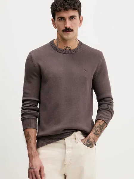 Tommy Jeans sweter Mężczyźni jednolity S brązowy