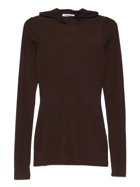 Długa bluza z kapturem Darkpark brązowa