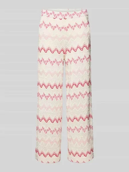 Spodnie o kroju regular fit z elastycznym pasem model ‘PALAZZO’ Mac