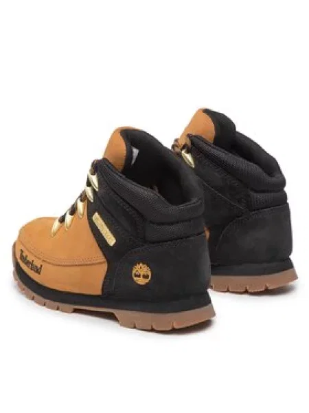 TIMBERLAND Ležerne čizme Euro Sprint karamela / crna smeđa