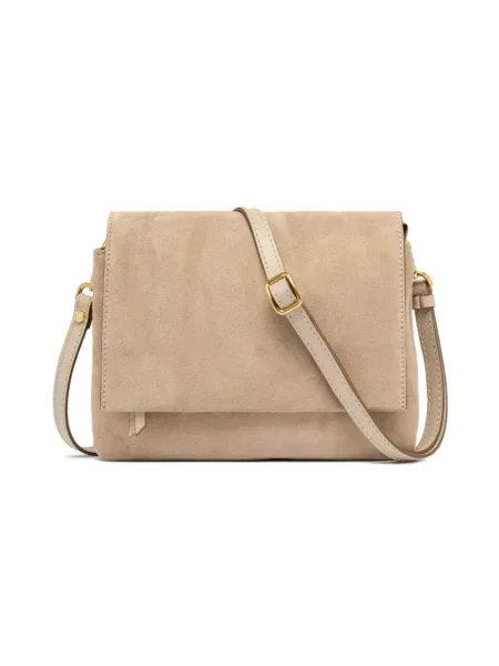Torebka crossbody Gianni Chiarini zamszowa beżowa