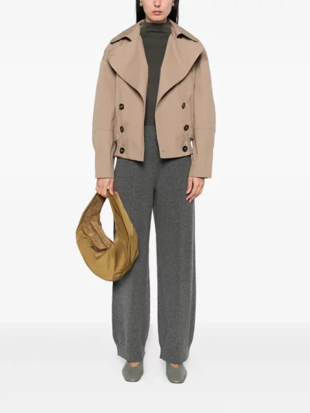 Pantaloni Fabiana Filippi tricotate gri