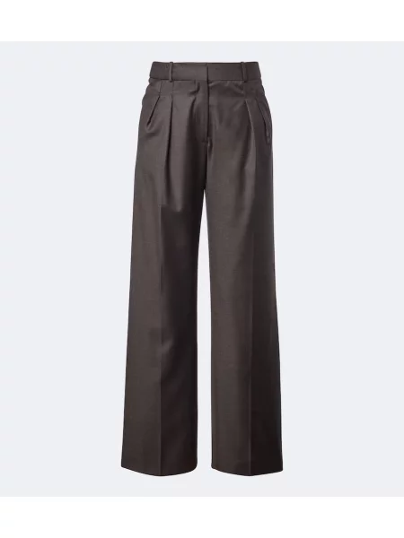 Pantaloni Loulou De Saison de lână maro