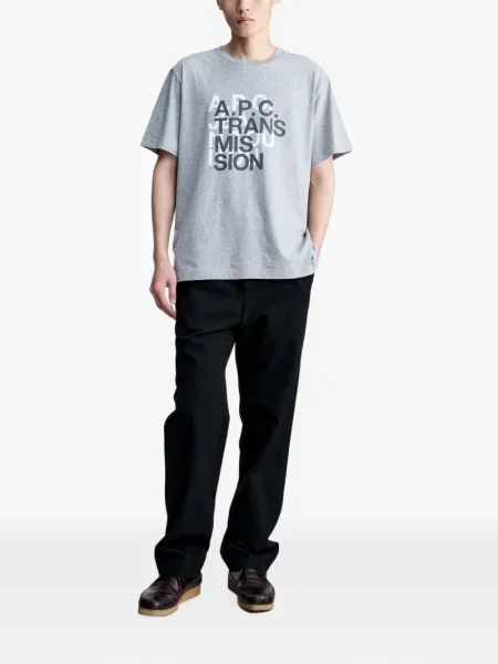 Tricou A.p.c. cu imagine gri