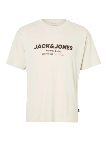 JACK & JONES Tricou JJABBO bej / roșu negru