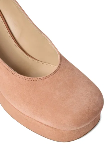 Pantofi cu toc Chloé din piele roz