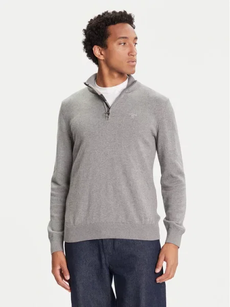Barbour Πουλόβερ Half Zip γκρι