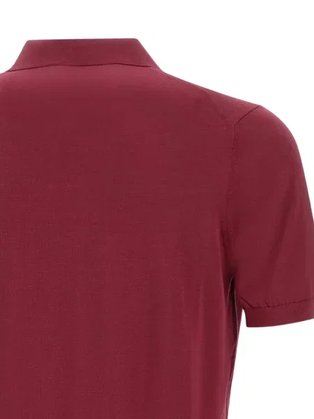 Tricou Kangra cu decolteu în V roșu