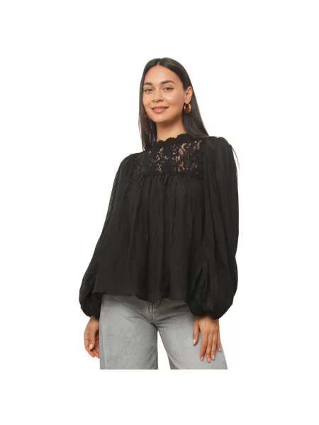 Top La Modeuse negru
