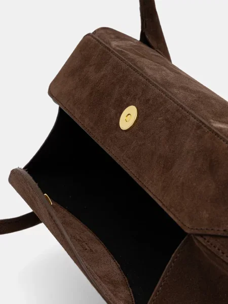 Замшева сумочка Yuzefi OYSTER коричневий