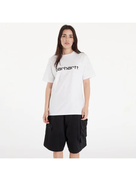 T-shirt Carhartt WIP S/S Script T-Shirt White/ Black XL λευκό