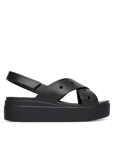 Crocs Sandali Brooklyn 4U Cross Strap Sandal črna