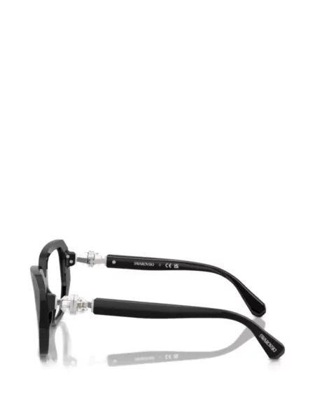 Ochelari de soare Swarovski cu imprimeu geometric negru