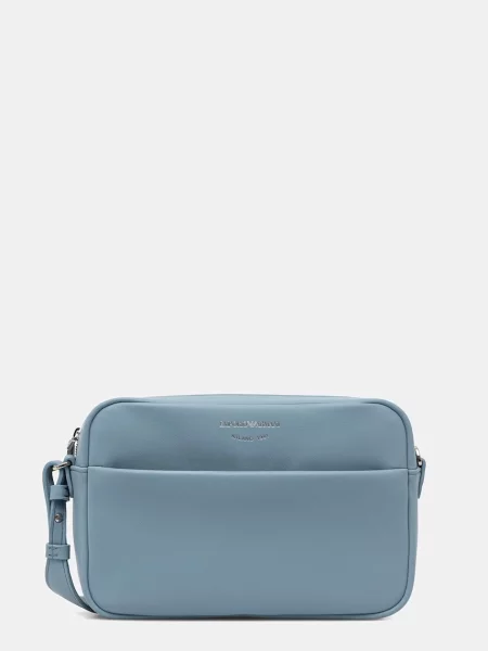 Emporio Armani geantă crossbody pentru femei din piele albastru