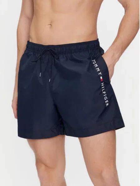 Tommy Hilfiger Plavecké šortky Tmavomodrá