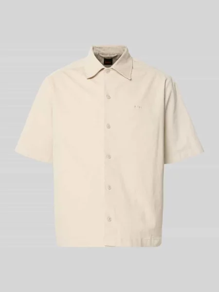 Koszula sztruksowa o kroju regular fit z mieszanki bawełny model LAKITH_M' Boss Orange beżowa