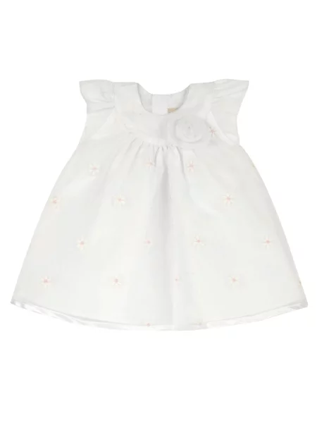 Chicco Rochie galben alb