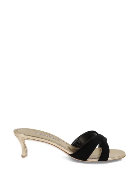 Pántos szandál Manolo Blahnik fekete