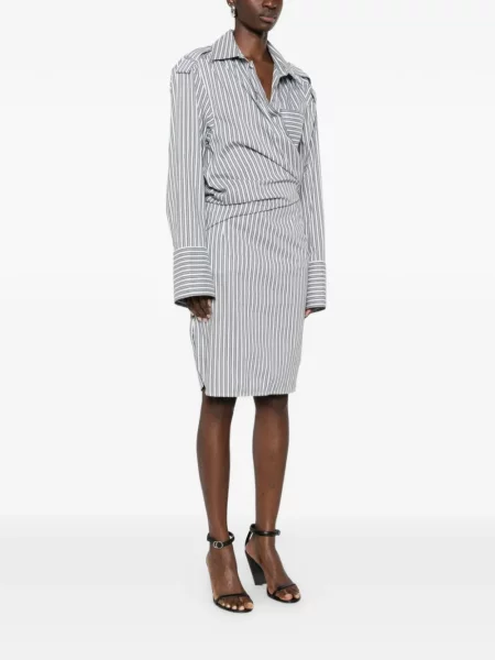 Sukienka mini Iro w paski biała