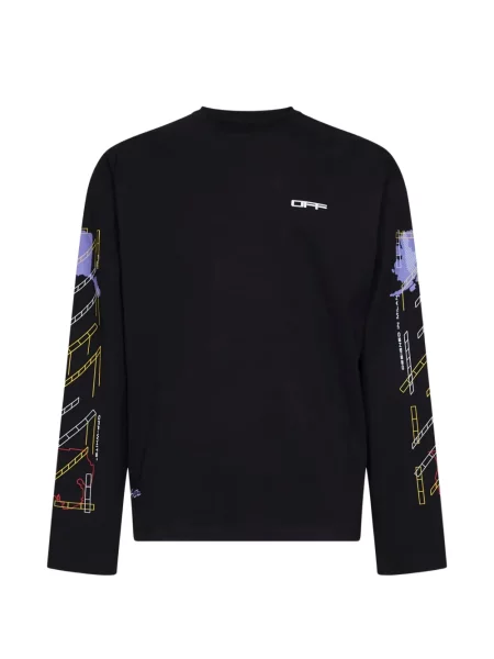 Lung tricou Off-white alb