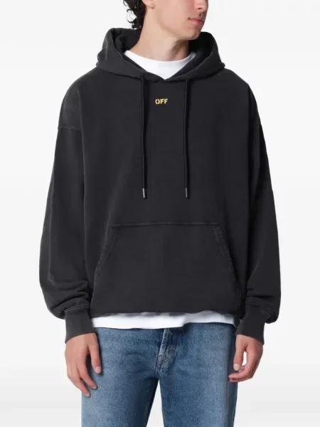 Hanorac cu glugă Off-white alb