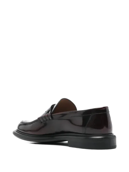 Pantofi loafer Givenchy din piele roșu