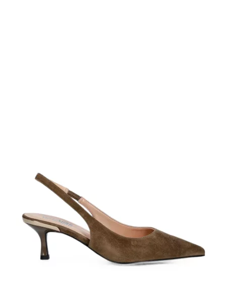 Pantofi cu toc Love Moschino slingback maro