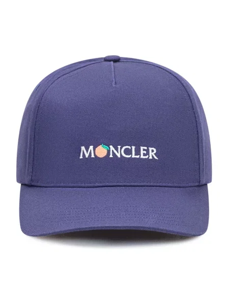 Czapka z daszkiem Moncler niebieska