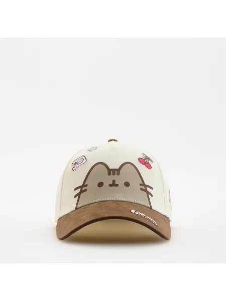 Reserved Kšiltovka Pusheen krémová