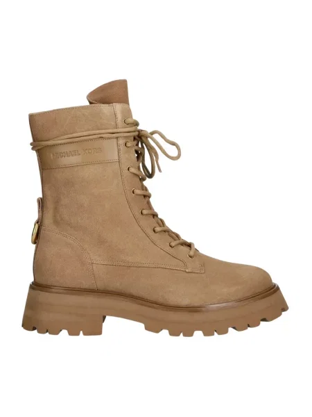 Botki Michael Kors skórzane beżowe