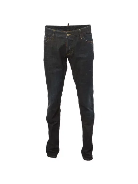 Blugi Dsquared2 zdrențuiți albastru