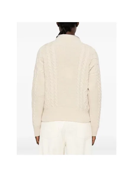 Sweter Weekend Max Mara wełniany beżowy